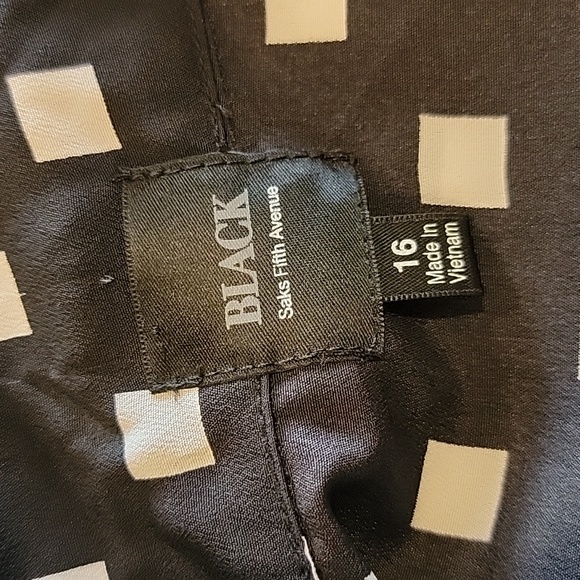 🍃 Black Sacks 5th Avenue blouse shirt top Sz 16 - Picture 5 of 7